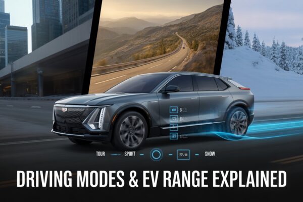 Do the Driving Modes in Cadillac Lyriq Offer Different Ranges or Battery Usages?