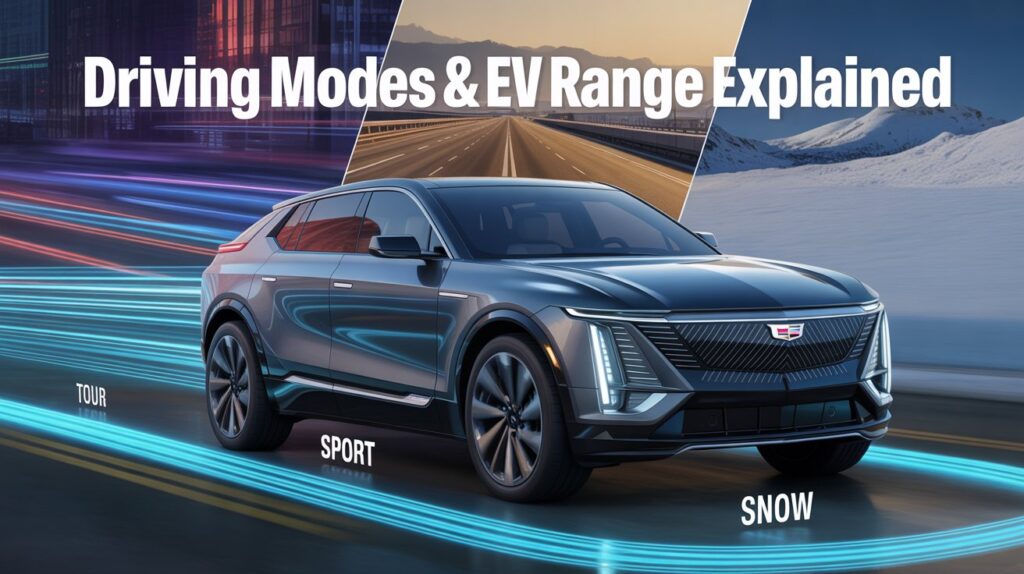 Do the Driving Modes in Cadillac Lyriq Offer Different Ranges or Battery Usages?