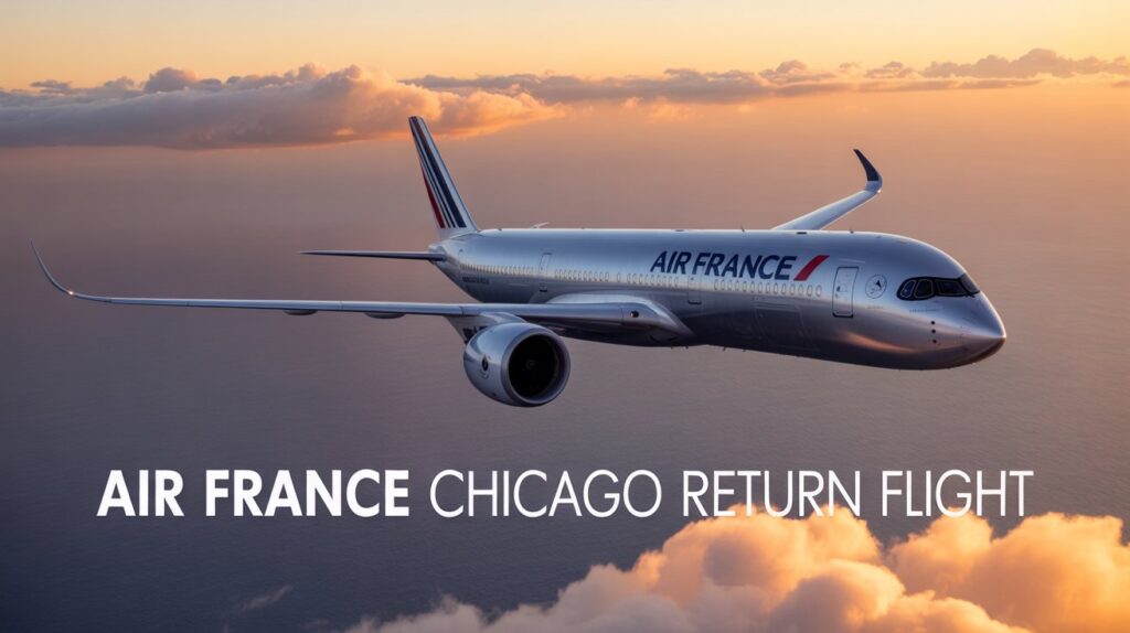air france a350 chicago flight return
