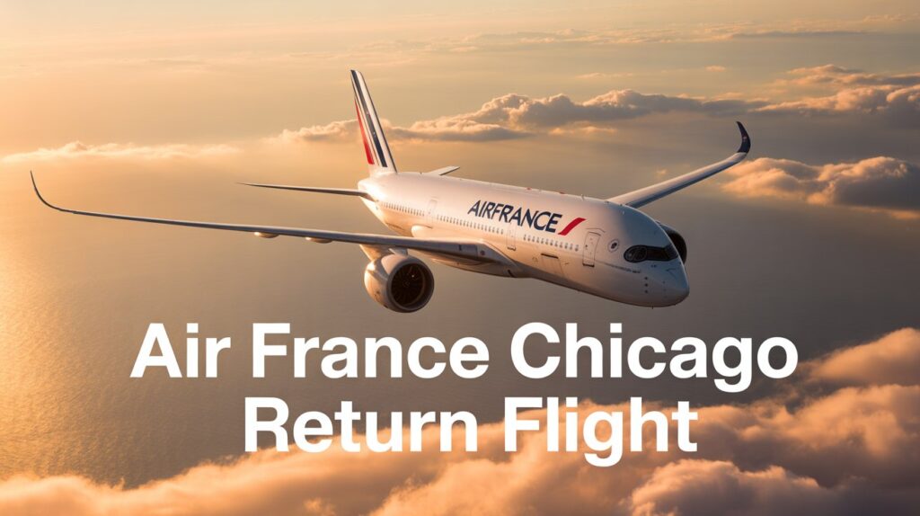 air france a350 chicago flight return