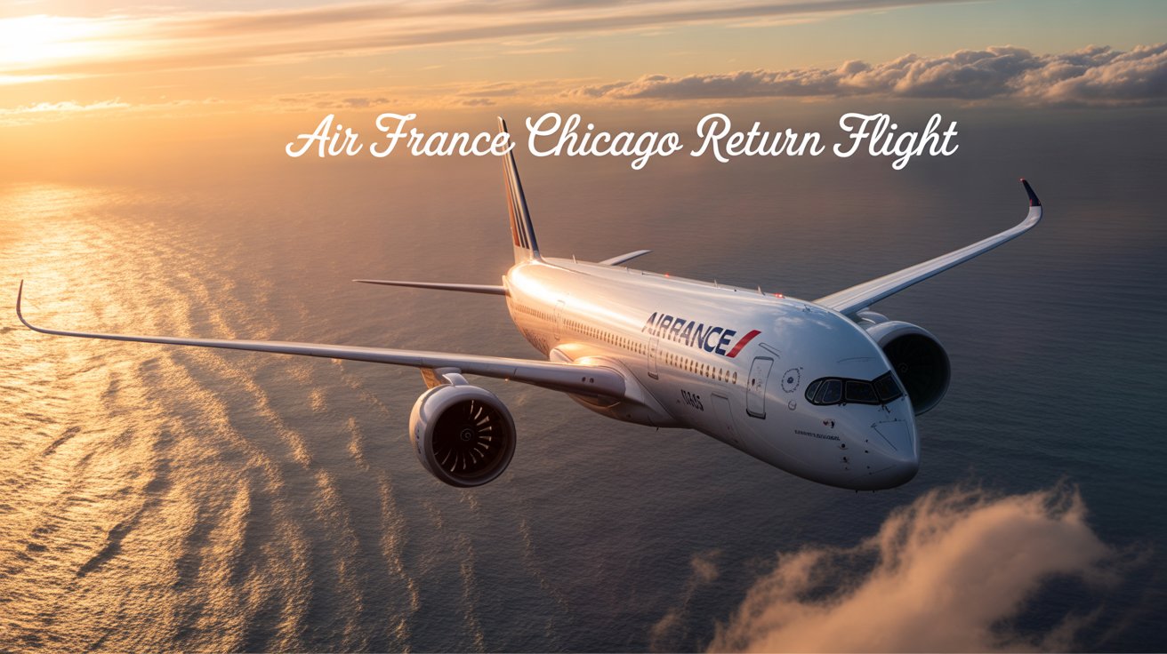 air france a350 chicago flight return