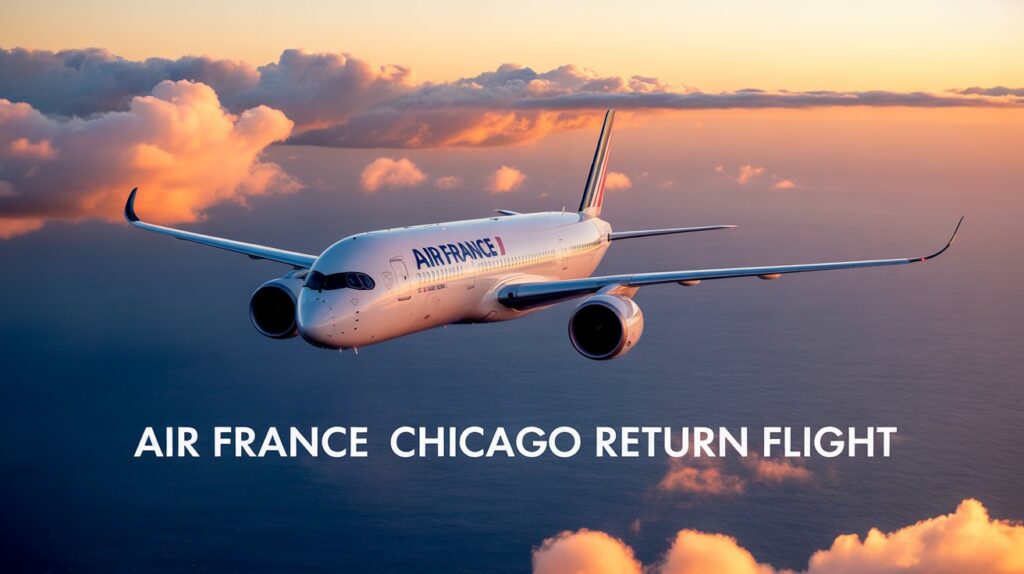 .air france a350 chicago flight return
